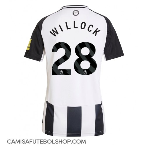 Camisa de time de futebol Newcastle United Joe Willock #28 Replicas 1º Equipamento Feminina 2024-25 Manga Curta